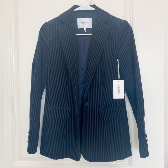 FRAME fine varigated corduroy blazer jacket 0 - Picture 4 of 8